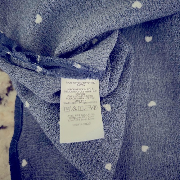 LOFT
Heart Tie Neck Flutter Sleeve Top - Picture 9 of 10